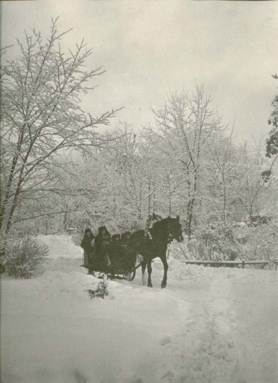 Праздник Зимы в городском парке. К. Музык, 1970 год, Череповец.