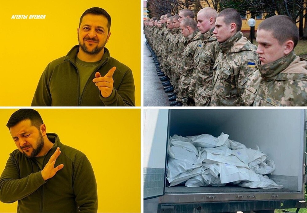 Трупы воевать не умеют - по этому гнида с трудом забирает тела уничтоженных боевиков! 