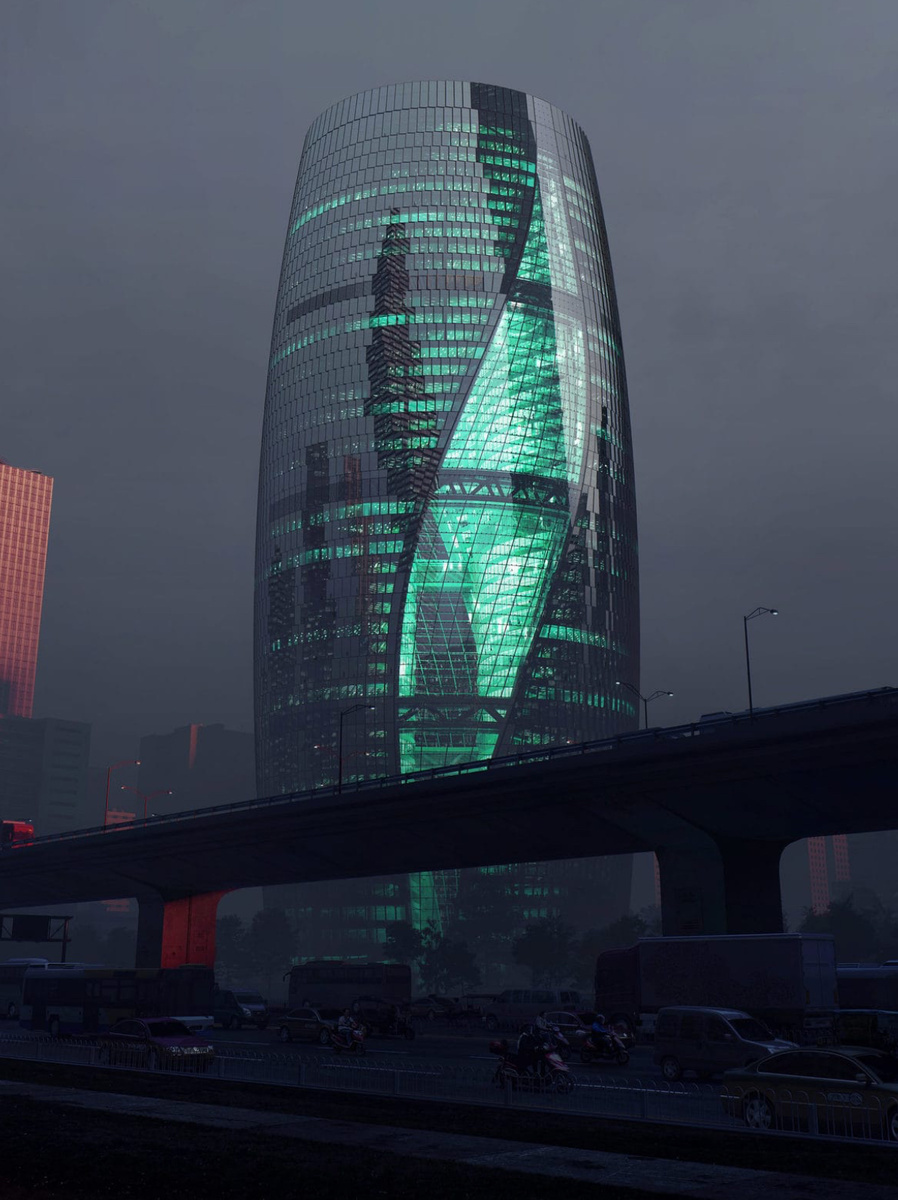Башня Leeza SOHO, Пекин. Китайский атриум считается самым высоким в мире