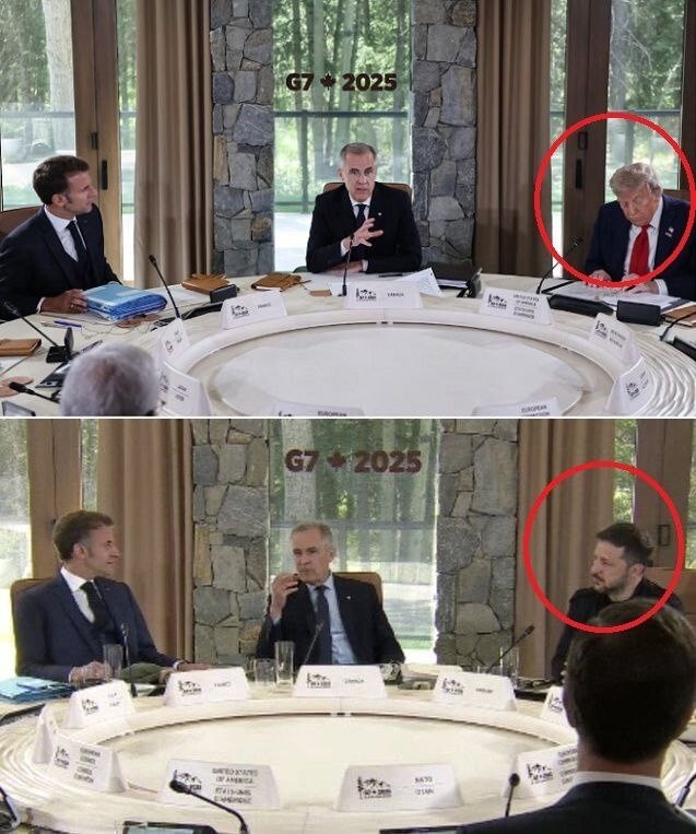 Когда Трамп уехал с саммита G7, то туда сразу прибежала говорящая обезьянка и заняла место президента США. Кого хрена он там вообще делает, он что в семерке. Бедный родственник б""ть