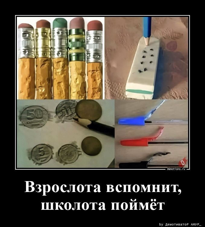 Взрослота вспомнит, школота поймёт