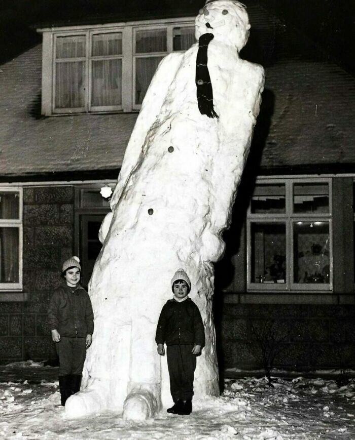 3. Снеговик высотой 5 метров, Абердин, Шотландия, 1963 год