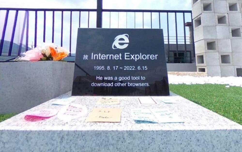 Как бы могила Internet Explorer, Южная Корея