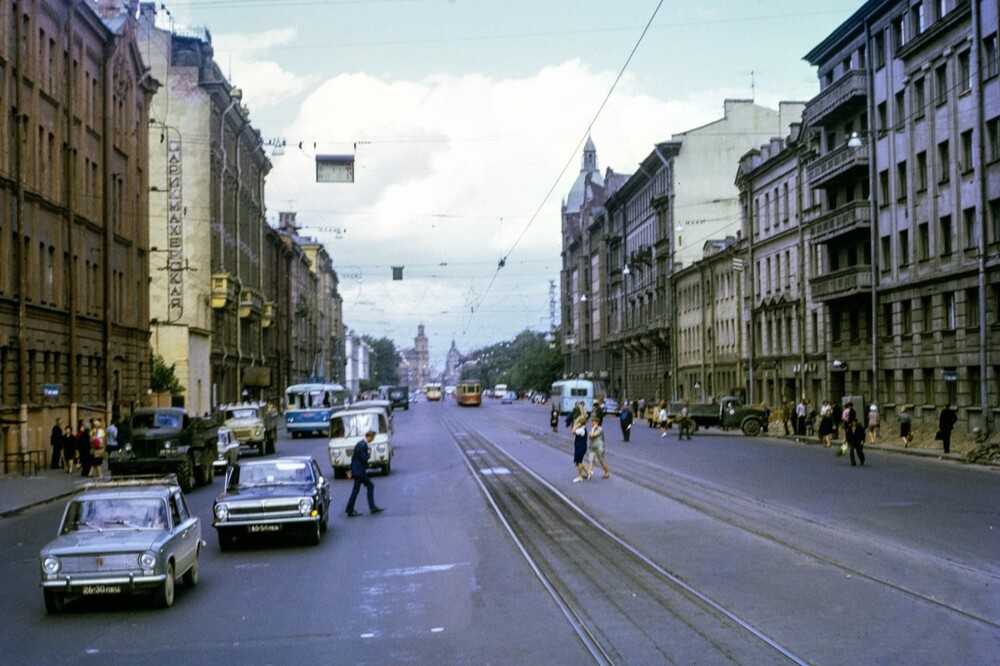 А так в 1973 году выглядел Измайловский проспект.