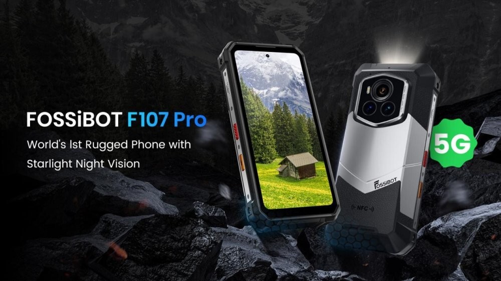 FOSSiBOT F107 Pro: первый в мире защищённый смартфон с цветной камерой ночного видения Starlight