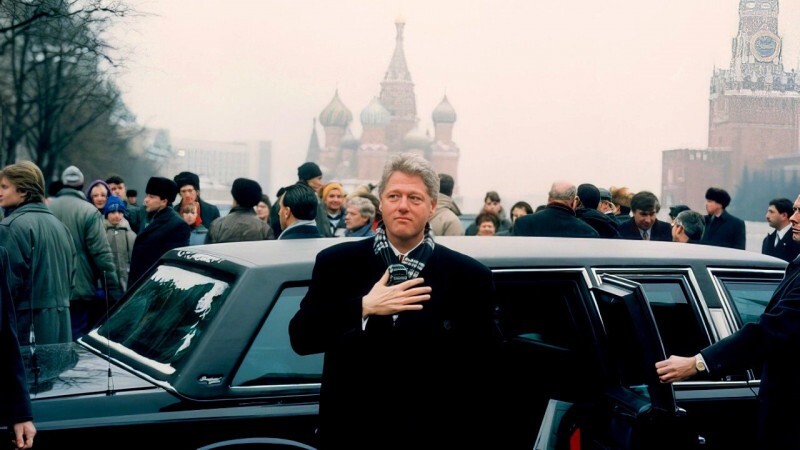Билл Клинтон на Красной площади, 1994 год