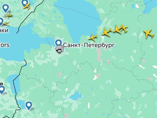 58 авиарейсов задержаны в аэропорту Пулково в Санкт-Петербурге, где из-за угрозы БПЛА введён план "Ковер"
