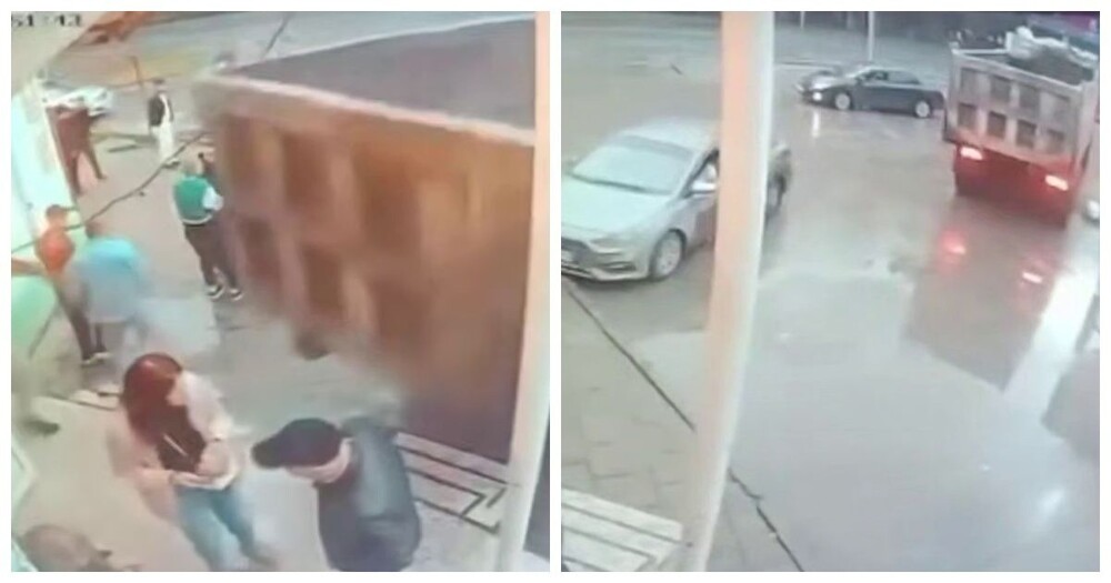 Мужчина из мести попытался задавить людей на самосвале