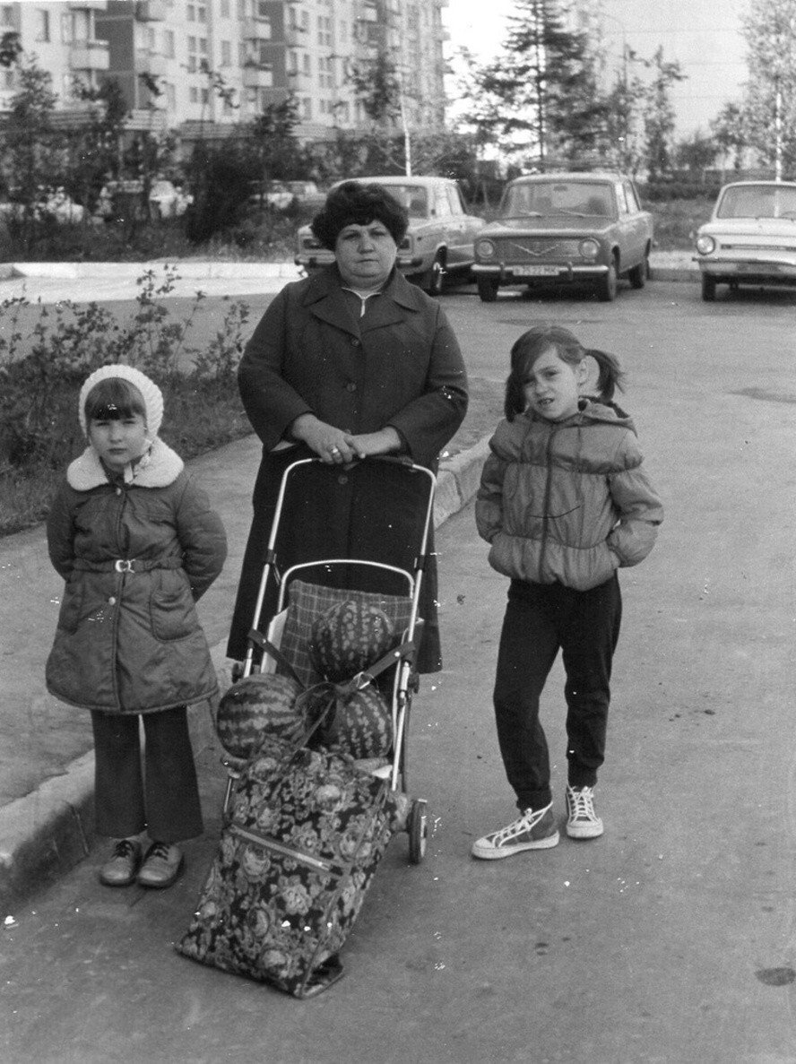 Арбузы. 31 июля 1986 года. Автор: Виктор Тертов. Москва.