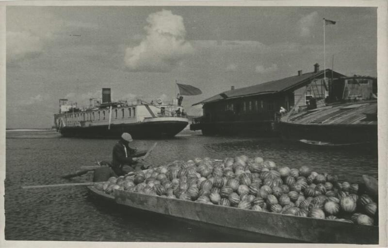 Днепр. Пристань Бужин. 1935–1939 годы. Автор: Сергей Шиманский.