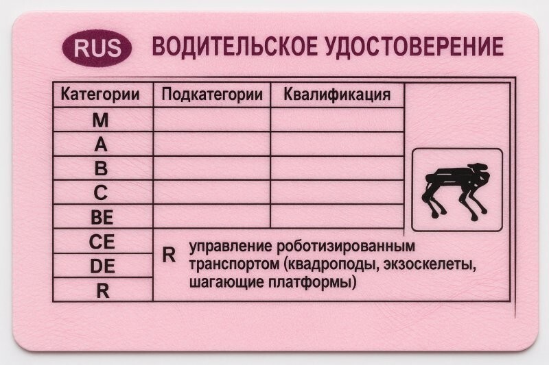 Новая концепция транспортных средств (квадропод)