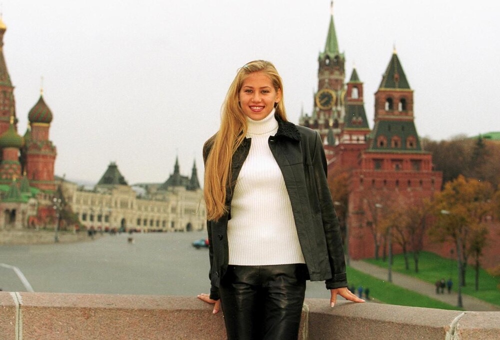 Анна Курникова в Москве, 1999 год.