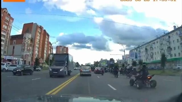 Мотоколонна в Иваново из подростков с ДТП