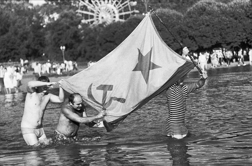 День ВМФ в парке Горького. 29 июля 1989 года. Автор: Игорь Стомахин.