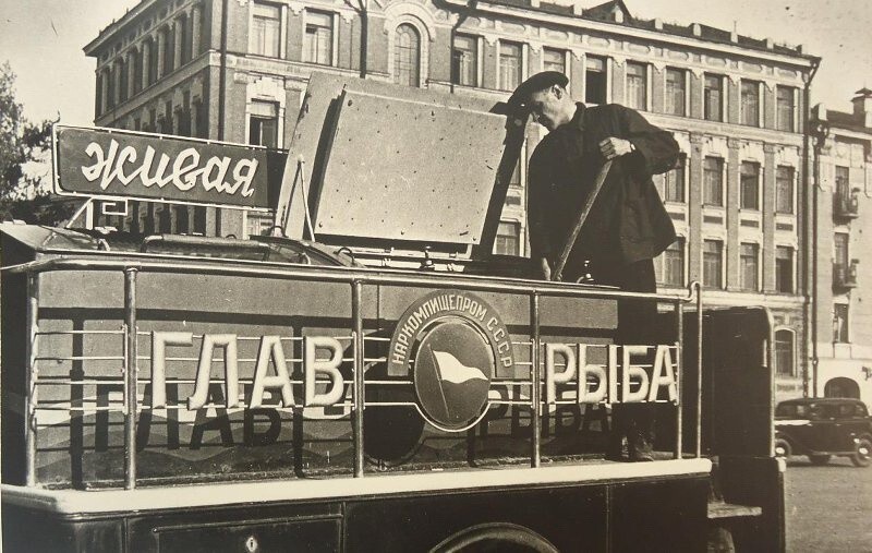 Живая рыба. Автор: Эммануил Евзерихин. Москва.