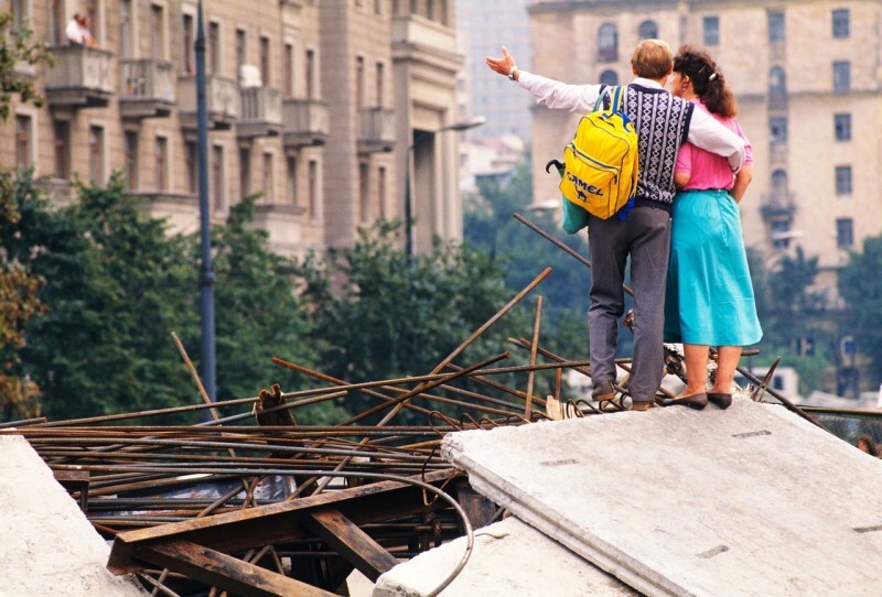 На баррикадах, Москва, 20 августа 1991 г.