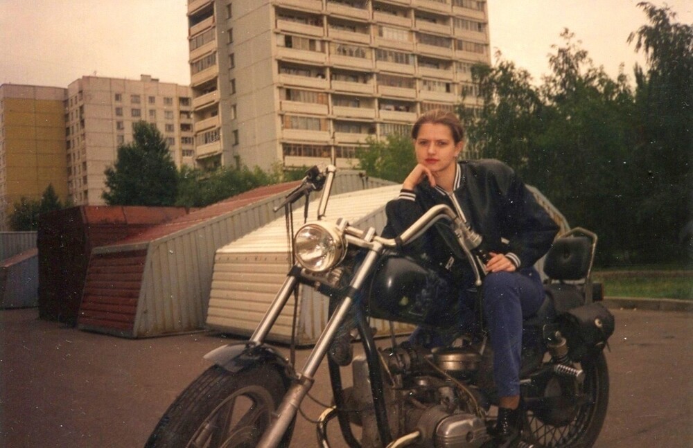 Красота на мотоцикле...