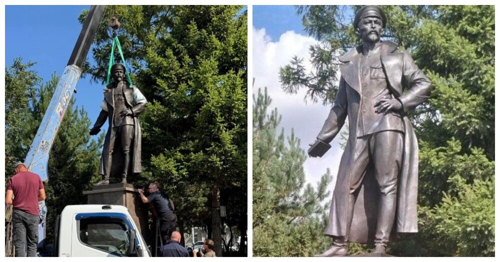 В Омске установили памятник Феликсу Дзержинскому