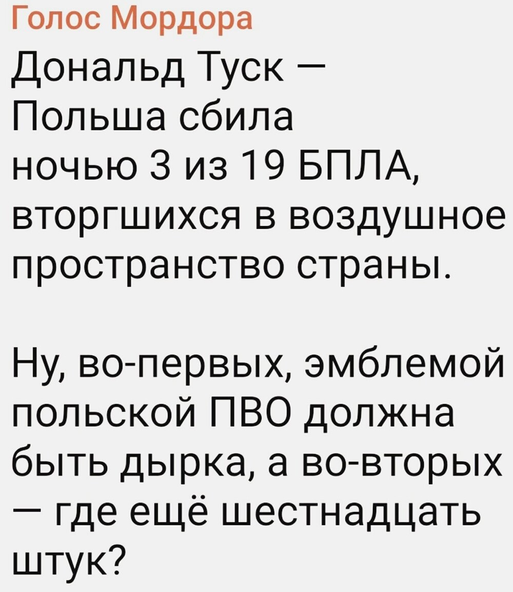 Лишь о политике