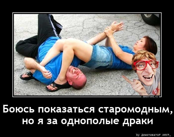 Боюсь показаться старомодным, но я за однополые драки