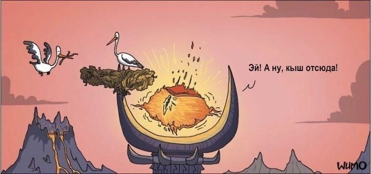 10. Какие орлы?! Тут даже аисты Саурона не боятся