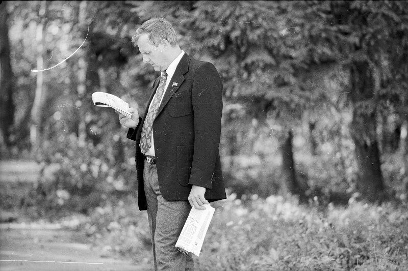 Мэр Санкт-Петербурга Анатолий Собчак. Санкт-Петербург, 1990-е.