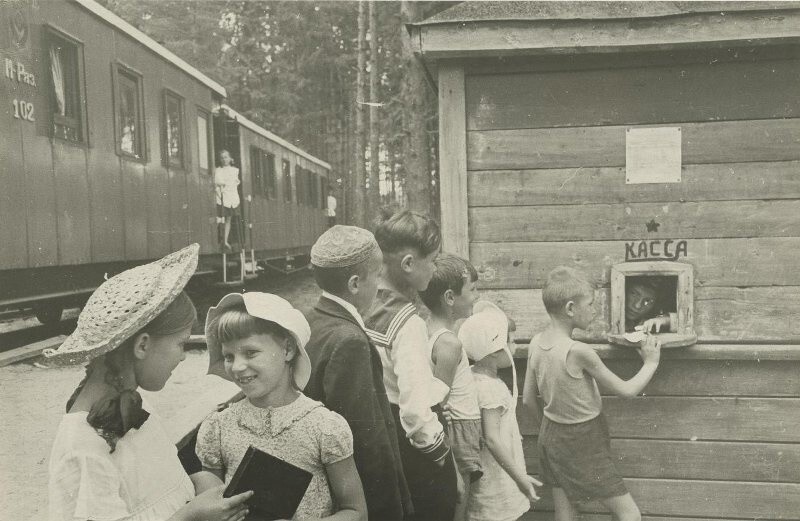 Детская железная дорога в Кратово. 1945–1949 годы.
