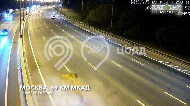 ДТП на 69-м километре МКАД "Искрометный подкат"