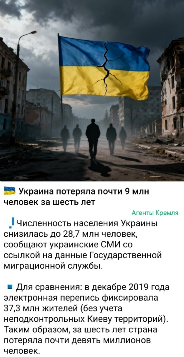 Украина постепенно исчезает