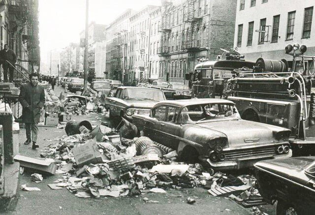 6. Нью-Йорк во время забастовки мусорщиков, США, 1968 год