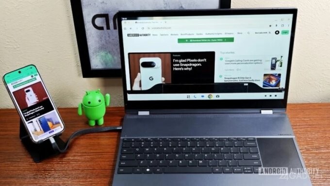 Google работает над функцией бесшовного переноса приложений между Android и Windows