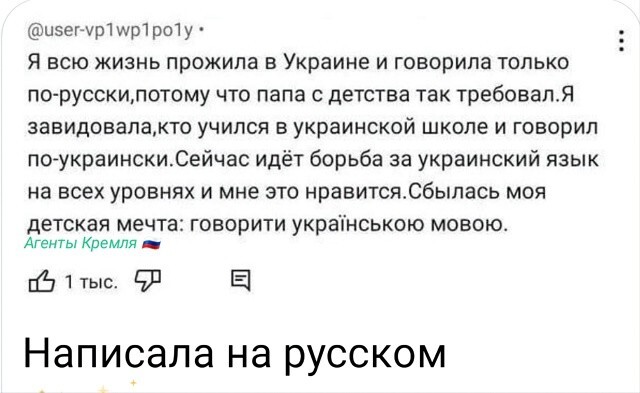Сочинение от очередной чубатой дочери офицера в шароварах