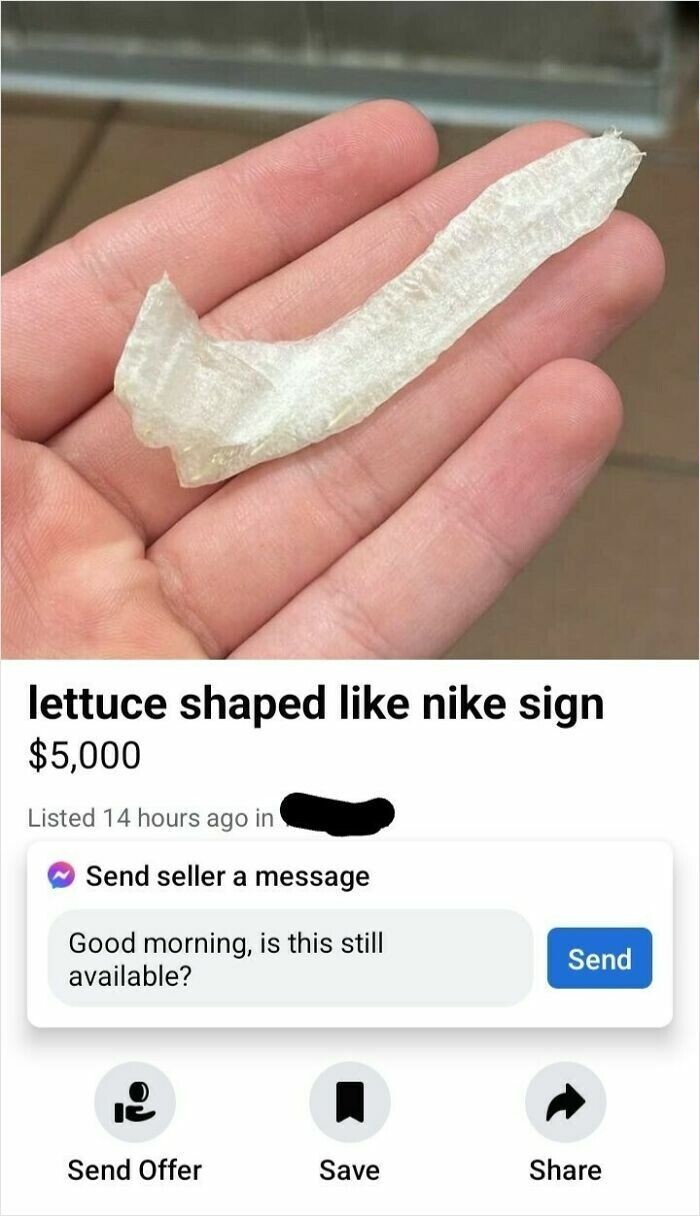 9. Кусочек салата в виде эмблемы Nike 