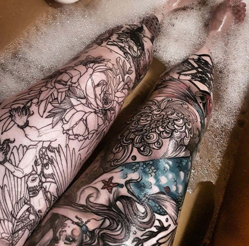 17+ примеров очень красивых и необычных, креативных татуировок со смыслом, которые набили на ноги 17+ примеров очень красивых и необычных, креативных татуировок со смыслом, которые набили на ноги