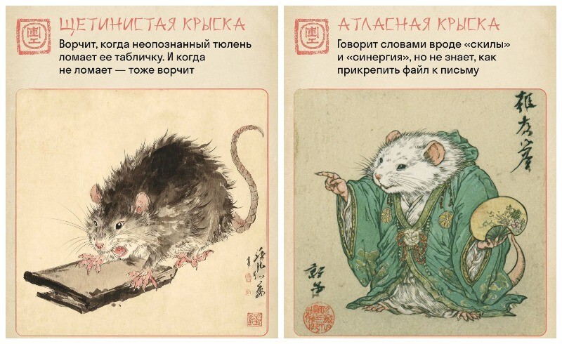 Офисные крыски: юмор в китайских традициях