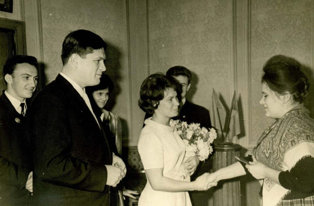 Архив Людмилы Сухининой. Свадьба. 1963 год. Неизвестный автор. Москва.