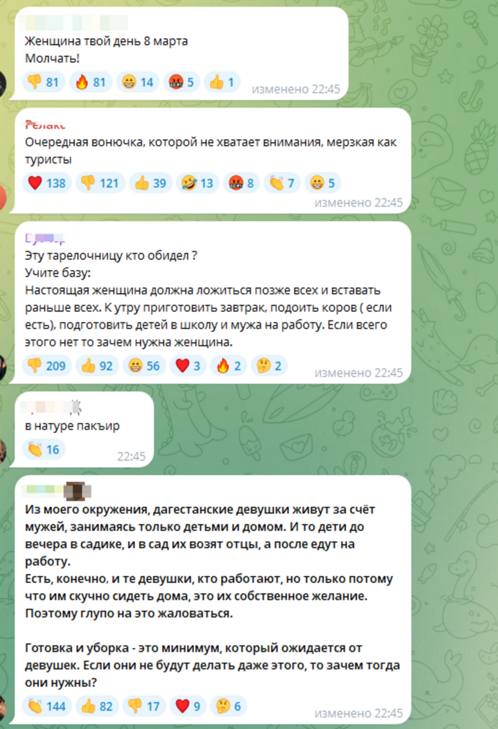 "Лучше родиться собакой, чем женщиной в дагестанской семье": кавказские мужчины обиделись на замечание блогера