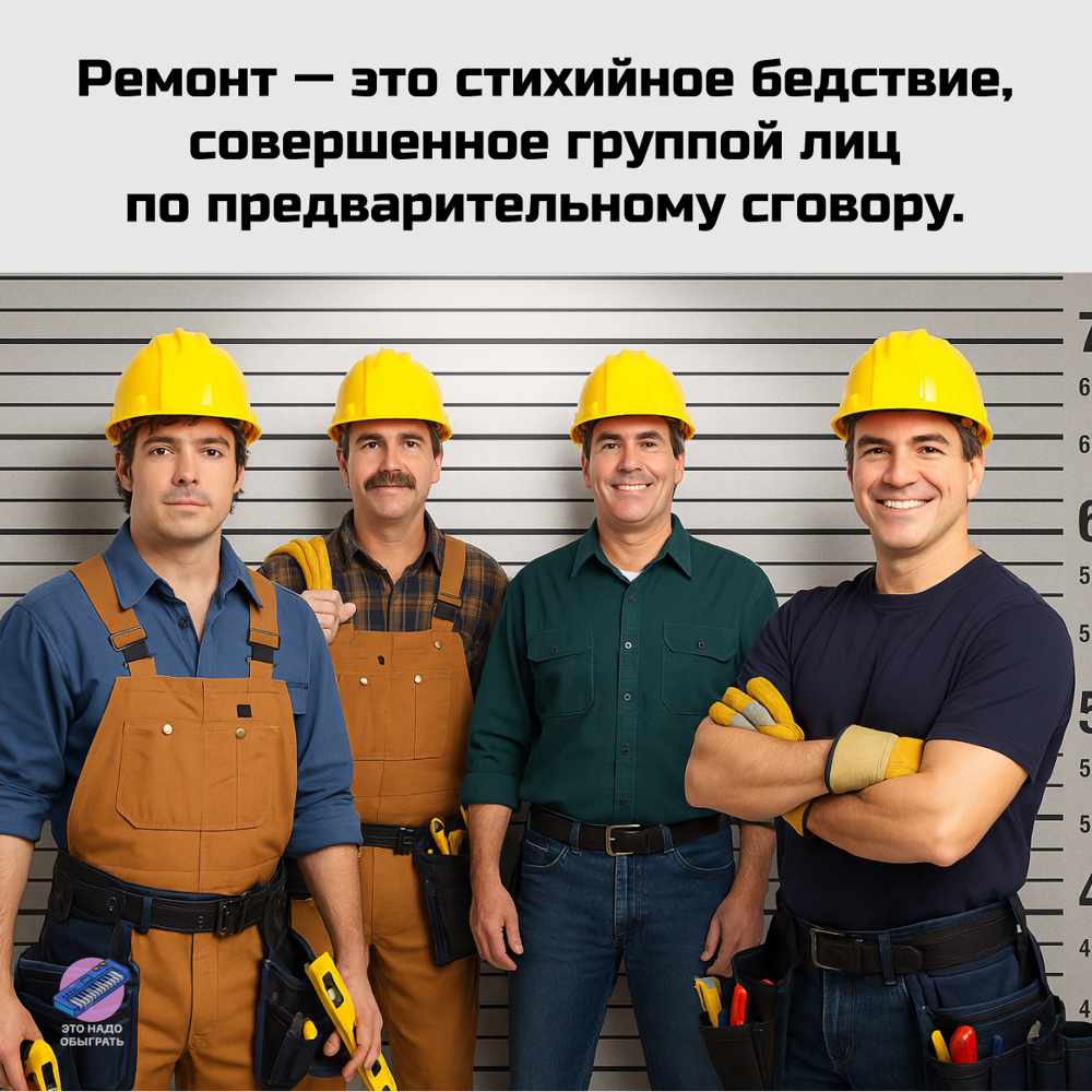 Шутки и мемы про ремонт. Подборка про вечную стройку