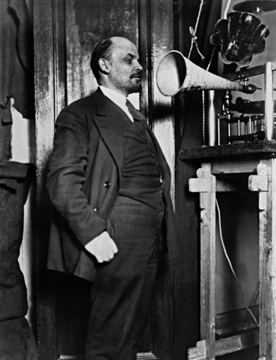 Звукозапись речи Владимира Ленина в Кремле. 29 марта 1919 года. Автор: Лев Леонидов.