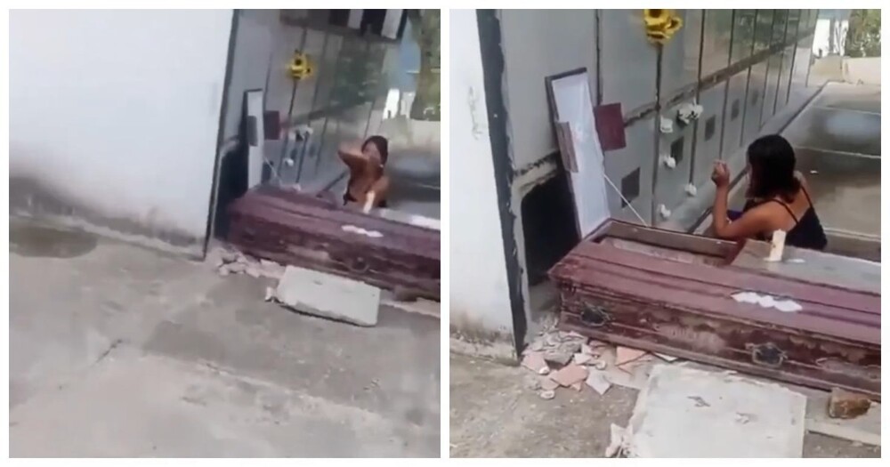 В Колумбии женщина раскопала гроб мужа, чтобы выпить с ним пива В Колумбии женщина раскопала гроб мужа, чтобы выпить с ним пива