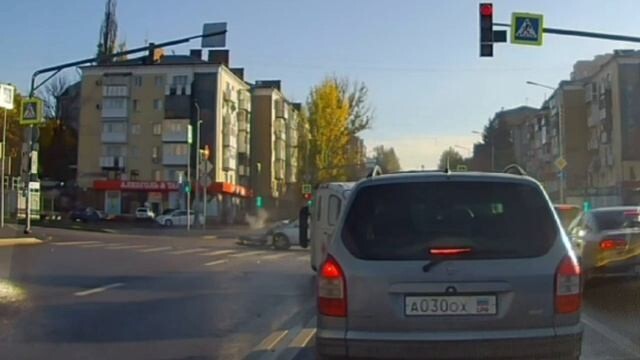 Авария со «Скорой помощью» в Луганске Авария со «Скорой помощью» в Луганске