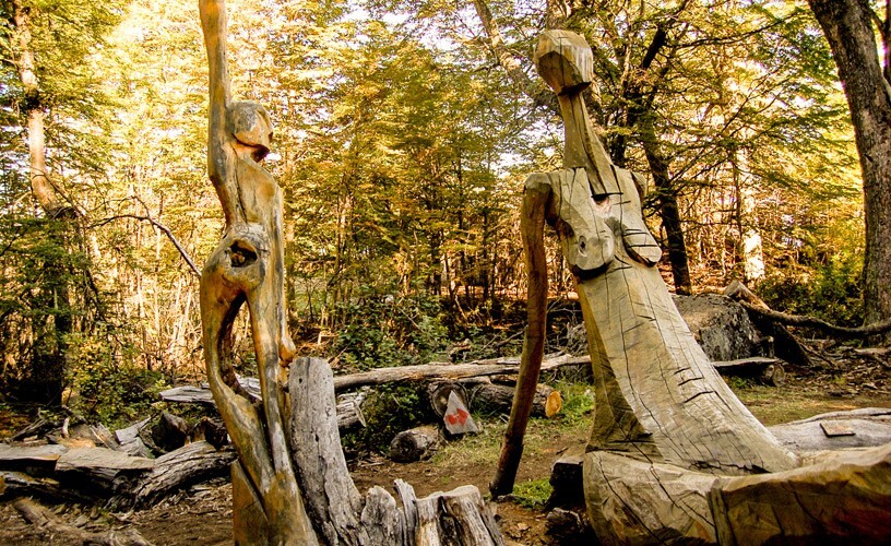 Лес скульптур, вдохнувших новую жизнь в мёртвые деревья Лес скульптур, вдохнувших новую жизнь в мёртвые деревья