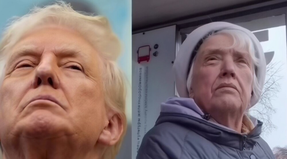 Парень встретил в Перми женщину, похожую на Дональда Трампа Парень встретил в Перми женщину, похожую на Дональда Трампа