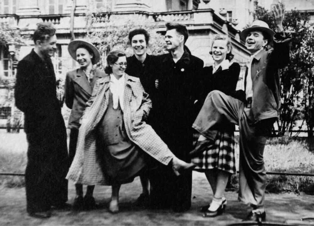 Ленинградские студенты. 29 мая 1954 года.