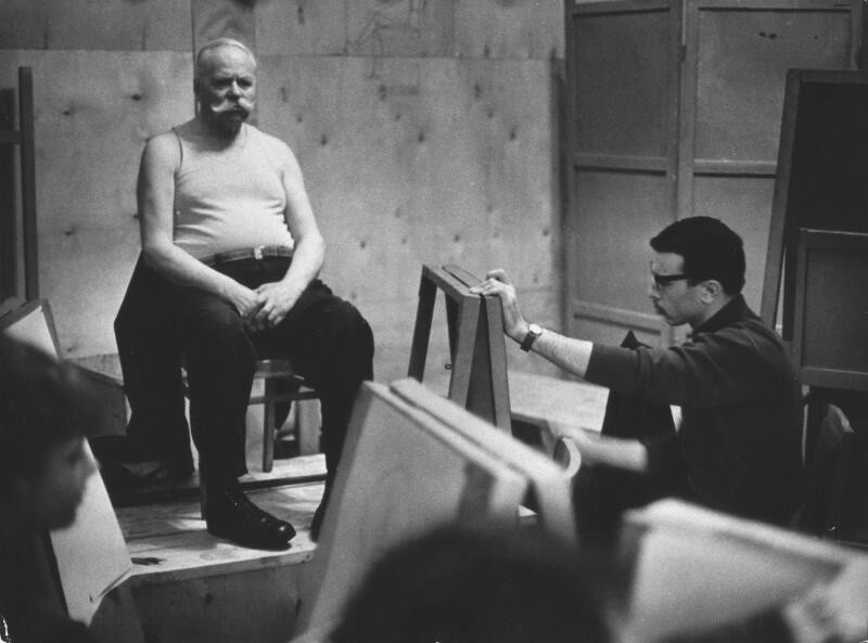 С натуры. Январь 1969 года. Автор: Всеволод Тарасевич.