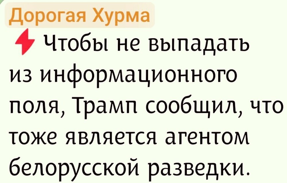 Лишь о политике