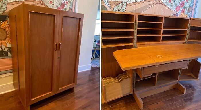 11. Письменный стол «Волшебная шкатулка» в скандинавском стиле 1960-х годов