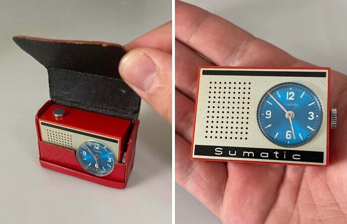 21. Нашёл миниатюрный будильник всего за 7 евро (654 рубля). Был произведён в Восточной Германии в 1968 году