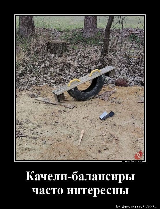 Качели-балансиры часто интересны