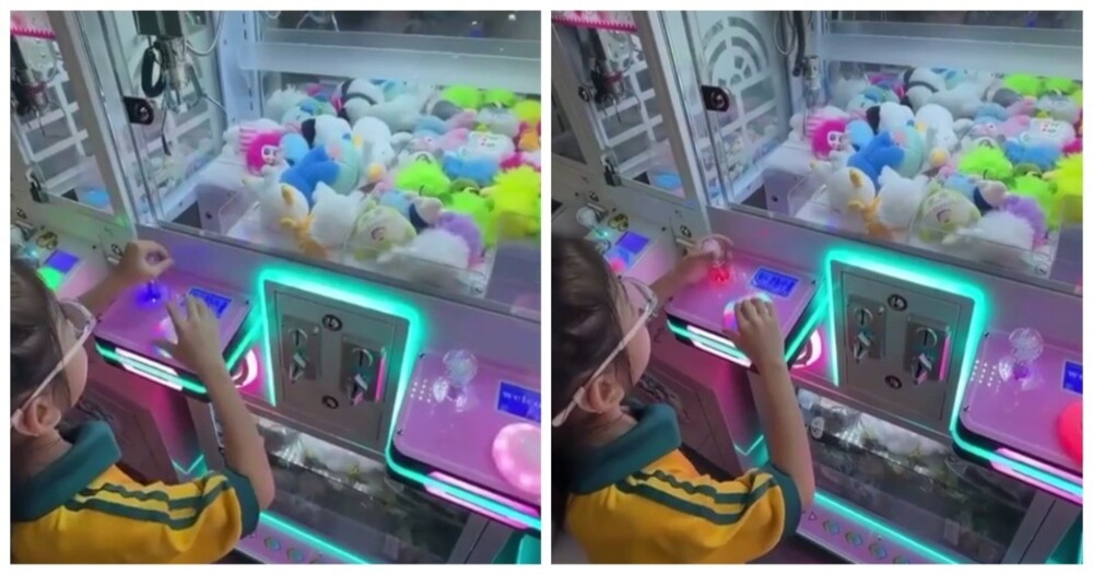 Девочка обманула игровой автомат